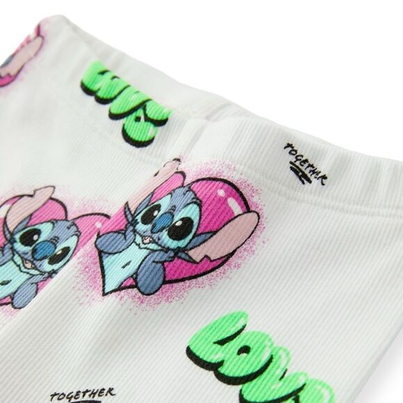ZARA Kids | White | STITCH “LOVE” © DISNEY BIKE SHORTS - Picture 3 of 7